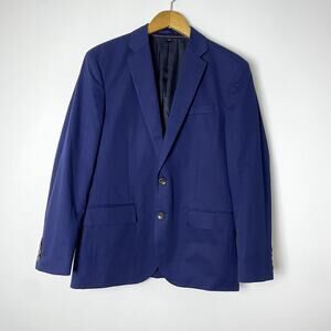 NWT J.Crew Crosby Classic Fit Suit Italian Cotton 38S Larusmiani Blue